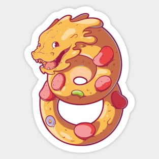 Pizza Dragon! Sticker